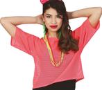 Visnet T/shirt Neon Roze Kort L, Kleding | Dames, Verzenden, Nieuw