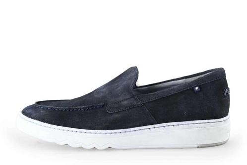 Floris van Bommel Instappers in maat 41½ Blauw | 10% extra, Kleding | Heren, Schoenen, Blauw, Zo goed als nieuw, Overige typen