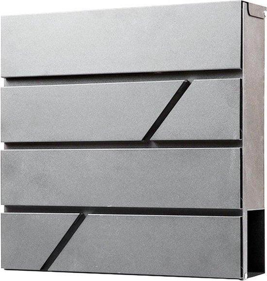 2dekans | BRASQ Brievenbus Hangend Grijs Deluxe -, Tuin en Terras, Brievenbussen, Zo goed als nieuw, Ophalen of Verzenden