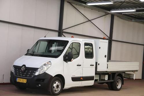 Renault Master 2.3 dCi DC DUBBEL CABINE OPEN LAADBAK, Auto's, Bestelauto's, Lease, Handgeschakeld, Wit, Renault, Financial lease