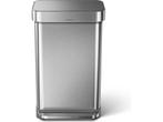 Simplehuman Rectangular Prullenbak - 45L - Liner Pocket -, Verzenden, Zo goed als nieuw