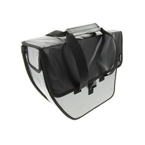 Beck Enkele Shopper Fietstas Chopper Zilver Zwarte Flap, Fietsen en Brommers, Fietsaccessoires | Fietstassen, Nieuw, Verzenden