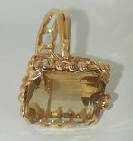 Ring - 18 karaat Geel goud Citrien, Sieraden, Tassen en Uiterlijk, Ringen, Nieuw