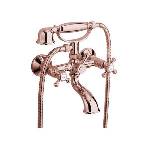 Badmengkraan Sapho Antea met Handdouche 2-knop 11 cm Rose, Doe-het-zelf en Verbouw, Sanitair, Kraan, Nieuw, Ophalen of Verzenden
