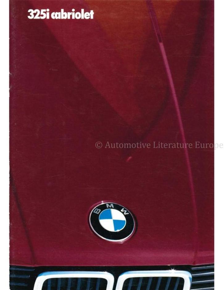 1986 BMW 3 SERIES CABRIOLET BROCHURE FRANS, Boeken, Auto's | Folders en Tijdschriften, BMW