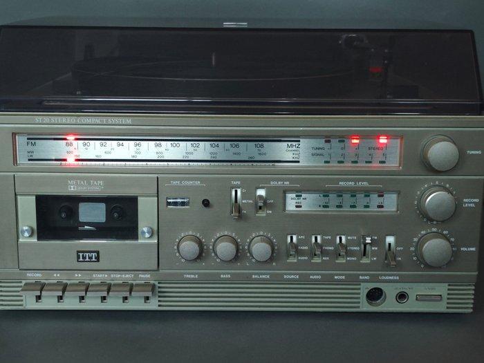 ITT - ST-20 met platenspeler, cassettedeck en radio, Audio, Tv en Foto, Radio's