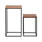 LABEL51 Bijzettafel Vintage - Rough - Mangohout, Huis en Inrichting, Tafels | Bijzettafels, Ophalen of Verzenden, Nieuw