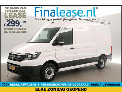 Volkswagen Crafter 35 2.0 TDI L3H3 140PK 3000KG TG €299pm, Auto's, Bestelauto's, Lease, Handgeschakeld, Diesel, Volkswagen, Wit