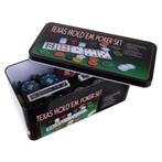 Malatec Alles-in-één Texas Poker Set - 200 Chips en Meer, Ophalen of Verzenden, Nieuw