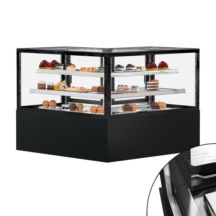 GGM Gastro | Hoek koelvitrine & Gebaksvitrine MADRID - |, Zakelijke goederen, Horeca | Meubilair en Inrichting, Nieuw in verpakking