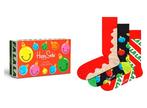 Happy Socks Sokken - Unisex Sokken - Giftbox - 3 paar, Kleding | Heren, Sokken en Kousen, Verzenden, Nieuw