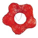 Boekethouder sisal bloemvorm 15 cm. Rood Boekethouder, Ophalen of Verzenden, Nieuw