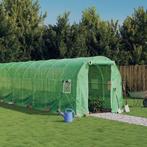 vidaXL Tuinkas met stalen frame 24 m² 12x2x2 m groen, Verzenden, Nieuw