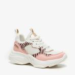 Blue Box meisjes dad sneakers wit roze zebraprint maat 35, Verzenden, Nieuw