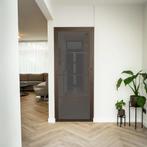 Stalen Binnendeur - Brons - 4 Vlaks - Rook glas, Doe-het-zelf en Verbouw, Deuren en Horren, Minder dan 80 cm, Binnendeur, Nieuw