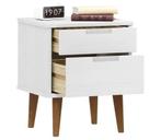 Nachtkastje MOLDE massief grenenhout | Retourdeal 55% Kor..., Huis en Inrichting, Slaapkamer | Nachtkastjes, Minder dan 45 cm