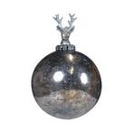 decoratie bal hert antiek zilver 12cm, Huis en Inrichting, Woonaccessoires | Overige, Verzenden, Nieuw