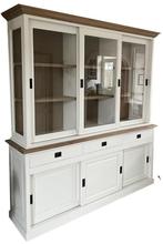 Buffetkast wit-eiken lijsten/eiken interieur Jubbega 220cm, Huis en Inrichting, Ophalen of Verzenden, Nieuw