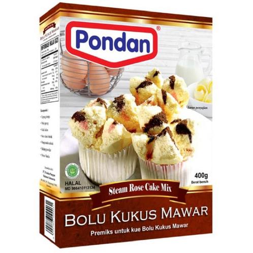 Pondan Cakemix Bolu Kukus Mawar (Gestoomde Cake) 400g, Hobby en Vrije tijd, Taarten en Cupcakes maken, Nieuw, Verzenden