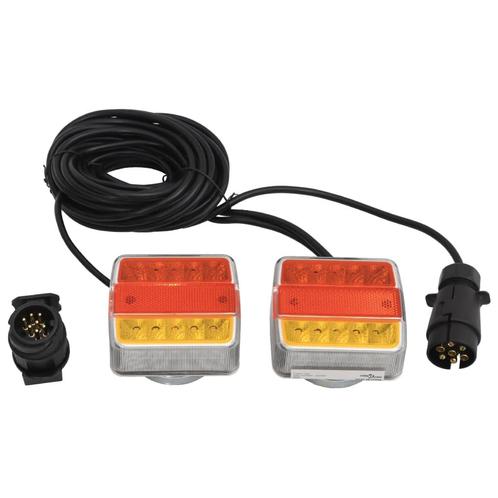 vidaXL Aanhangerlampen 2 st LED-lamp 12 V 10,5x7,5x10 cm, Auto-onderdelen, Verlichting, Nieuw, Verzenden