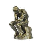 A CAST IRON SCULPTURE OF THE THINKER (Beeldjes - Decoratie), Verzenden