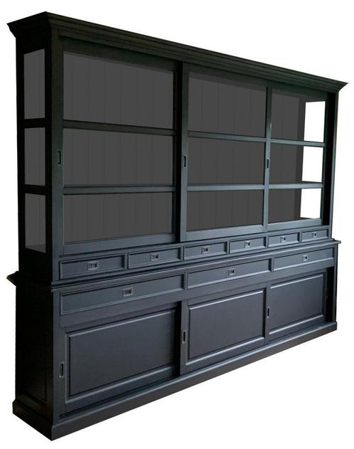 Buffetkast zwart Emmen XXL 300 x 240cm, Huis en Inrichting, Kasten | Buffetkasten, Ophalen of Verzenden