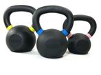 Gietijzeren kettlebells met poeder coating 4 - 32 kg, Sport en Fitness, Fitnessmaterialen, Nieuw, Benen, Kettlebell, Verzenden