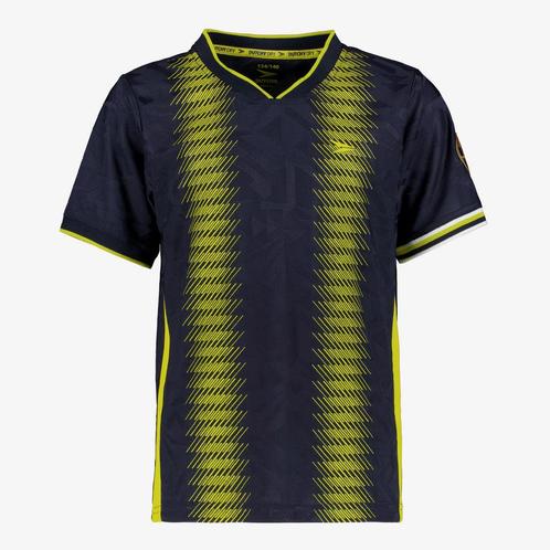 Dutchy Dry kinder voetbal T-shirt zwart geel maat 110/116, Diversen, Overige Diversen, Nieuw, Verzenden