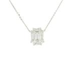 Ketting met hanger - 18 karaat Witgoud - 0.85ct. tw. Diamant