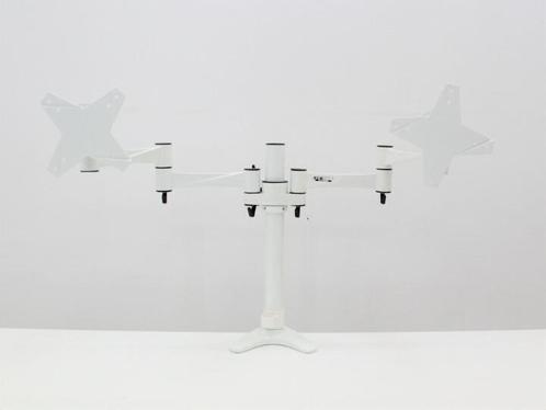 Monitorarm NewStar - wit - geschikt voor 2 monitoren, Computers en Software, Monitoren, Gebruikt, Ophalen of Verzenden