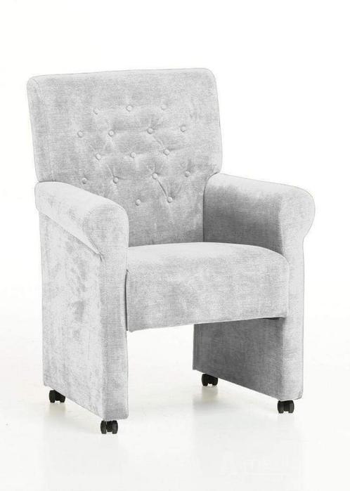 Eetkamerstoel Epe - eetkamerstoelen - Wit, Huis en Inrichting, Stoelen, Wit, Nieuw, Stof