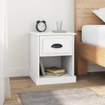 vidaXL Nachtkastjes 2 st 39x39x47,5 cm bewerkt hout wit, Minder dan 45 cm, Verzenden, Nieuw, Minder dan 55 cm