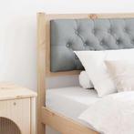 vidaXL Hoofdbord Anders Bruin en lichtgrijs 90 cm Massief, Verzenden, Nieuw, Bruin, Hout