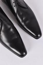 SANTONI - leren veterboots - 10.5 - Chelsea boots - Maat: EU, Nieuw