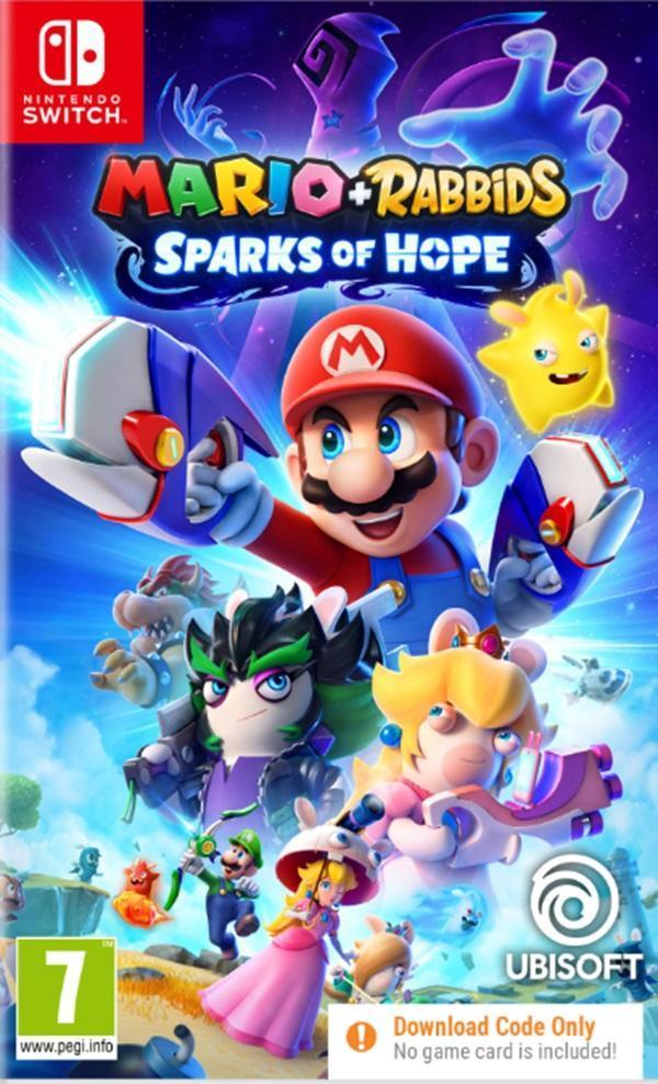 Mario + Rabbids Sparks of Hope (Downloadcode in box) Switch, Spelcomputers en Games, Games | Nintendo Switch, 1 speler, Zo goed als nieuw