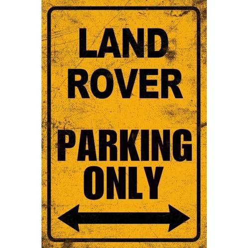 Landrover Parking only Parkeerbord Wandbord Tekstbord Bord, Verzamelen, Automerken, Motoren en Formule 1, Auto's, Nieuw, Ophalen of Verzenden
