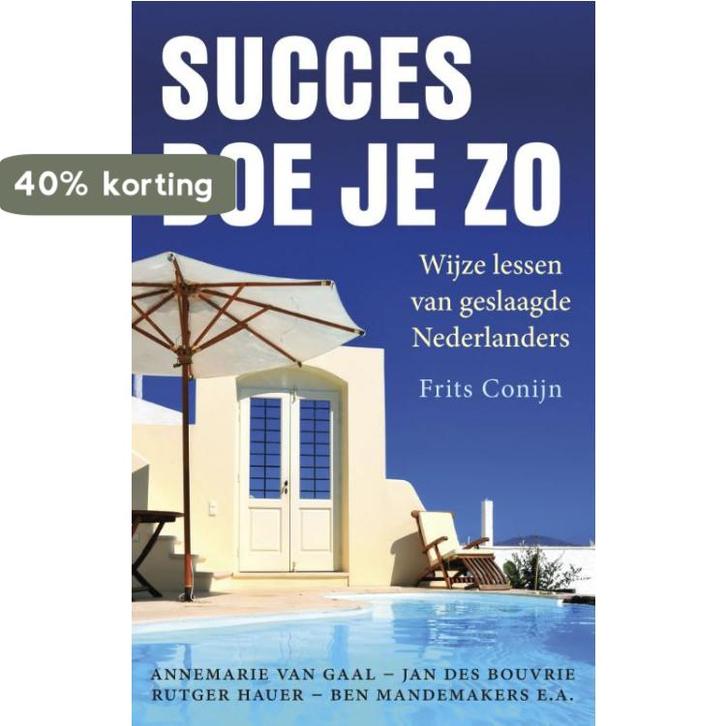 Succes doe je zo 9789047006671 Frits Conijn, Boeken, Hobby en Vrije tijd, Gelezen, Verzenden