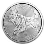 Canadian Predators - Wolf 1 oz 2018 (300.000 oplage), Zilver, Losse munt, Verzenden, Noord-Amerika