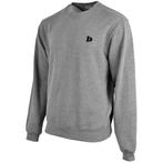 Donnay Donnay Heren - Fleece Crew Sweater Dean - Zilvergrijs, Verzenden, Nieuw