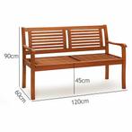 Tuinbank Eucalyptushout 120x60x90cm FSC-gecertificeerd, Verzenden, Nieuw