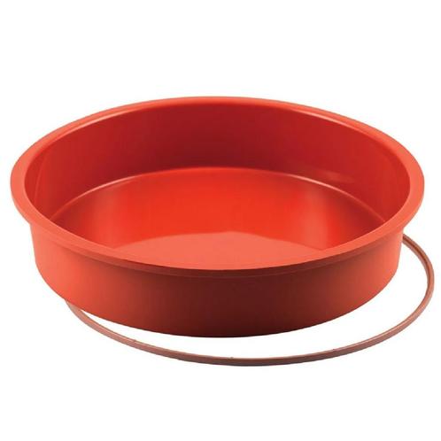 Silikomart Siliconen Bakvorm Rond Ø26x5,5cm + Ring, Hobby en Vrije tijd, Taarten en Cupcakes maken, Nieuw, Verzenden