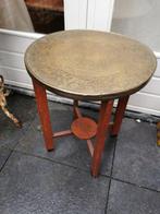 amsterdamse school - Tafel - eikenhout en koper -