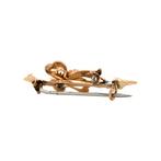 Roségouden vintage broche met opaal en parel 14 krt, Ophalen of Verzenden, Nieuw