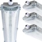 4 PACK - LED TL dubbel armaturen met 8 lampen 120 cm - Koud, Verzenden, Nieuw