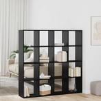 vidaXL Boekenkast Zwart eiken 137.5 x 29 x 137.5 cm Bewerkt, Minder dan 50 cm, Verzenden, 100 tot 150 cm, Nieuw