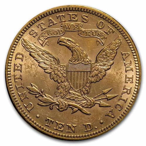 American Eagle $ 10 Liberty Head, Postzegels en Munten, Munten | Amerika, Midden-Amerika, Losse munt, Goud, Verzenden