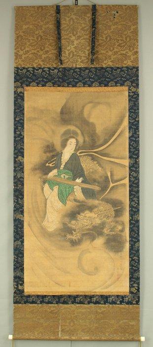 Female God on Dragon - Ryuj Benzaiten  Saraswati (god, Antiek en Kunst, Antiek | Overige Antiek