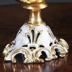 Groot tafel stuk of Piece de Milieu wit porselein met goud b, Antiek en Kunst, Ophalen of Verzenden