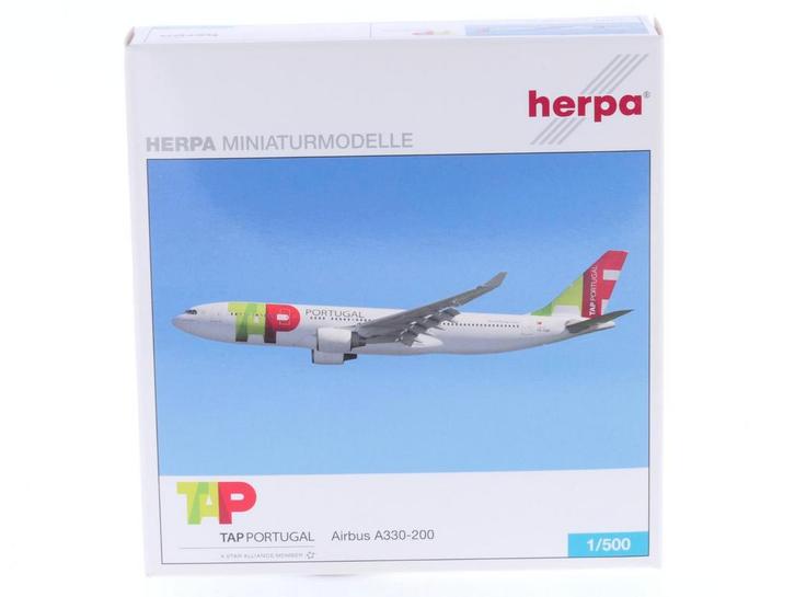 Schaal 1:500 Herpa 515153 TAP Portugal Airbus A330-200 Re..., Hobby en Vrije tijd, Modelbouw | Vliegtuigen en Helikopters, Zo goed als nieuw
