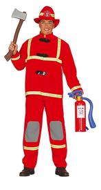 Brandweerman Kostuum Heren, Kleding | Heren, Carnavalskleding en Feestkleding, Verzenden, Nieuw